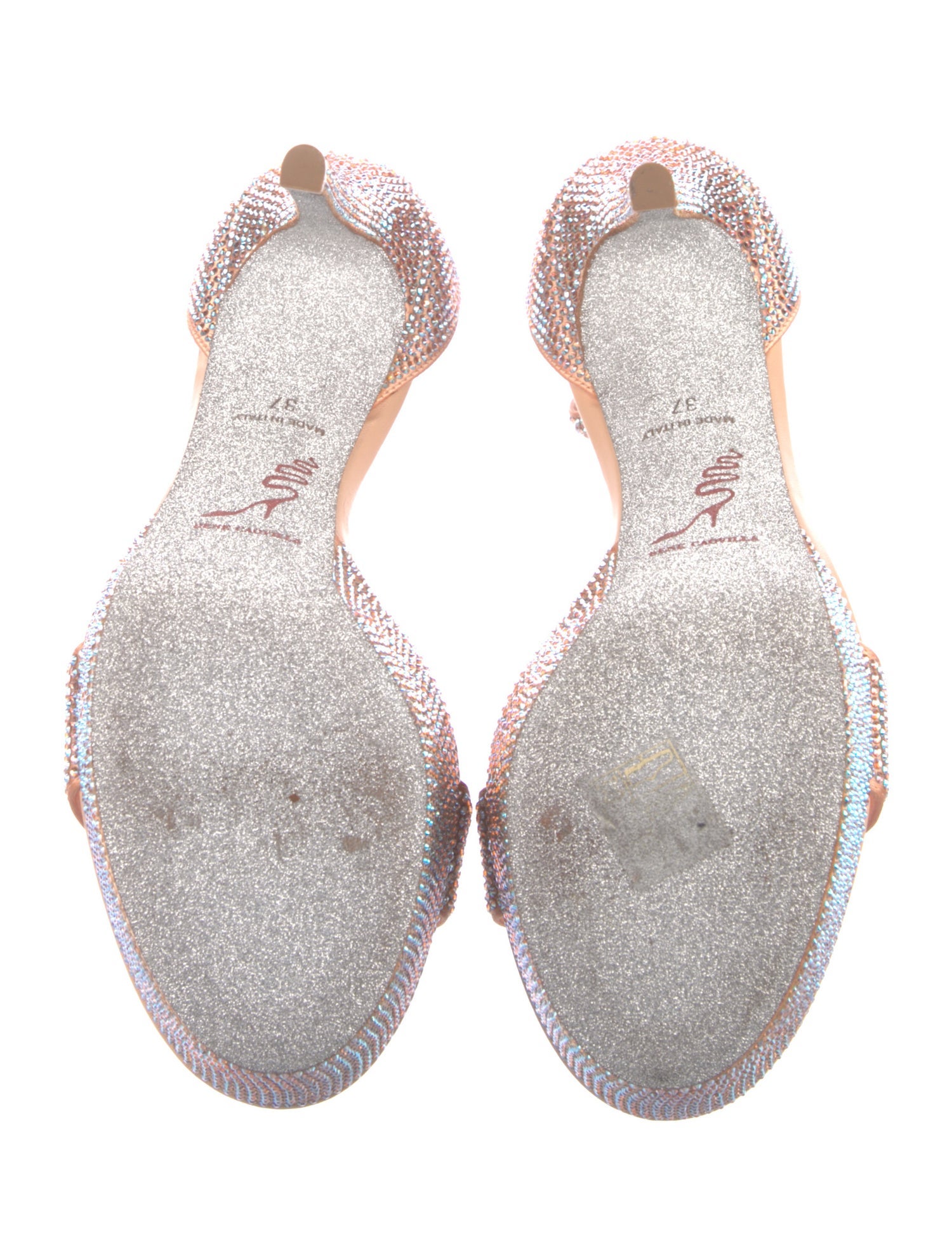 René Caovilla Crystal Sandals